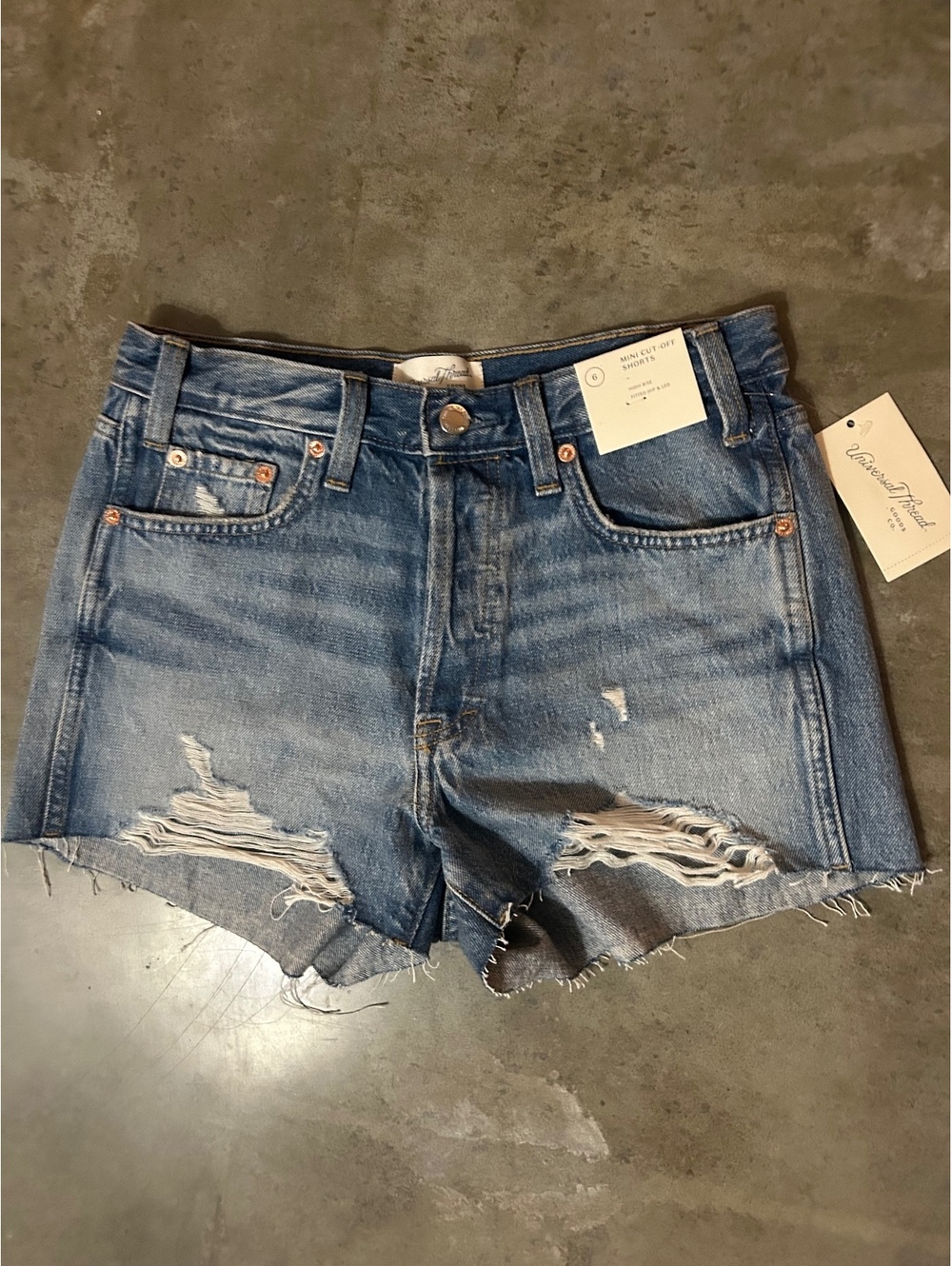 Universal Thread high rise mini cut-off shorts